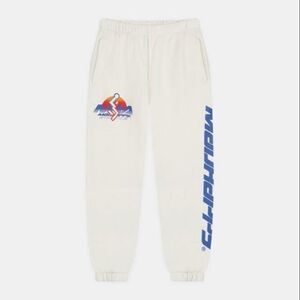 Madhappy Athletic Graphic White Sweatpants Joggers Medium